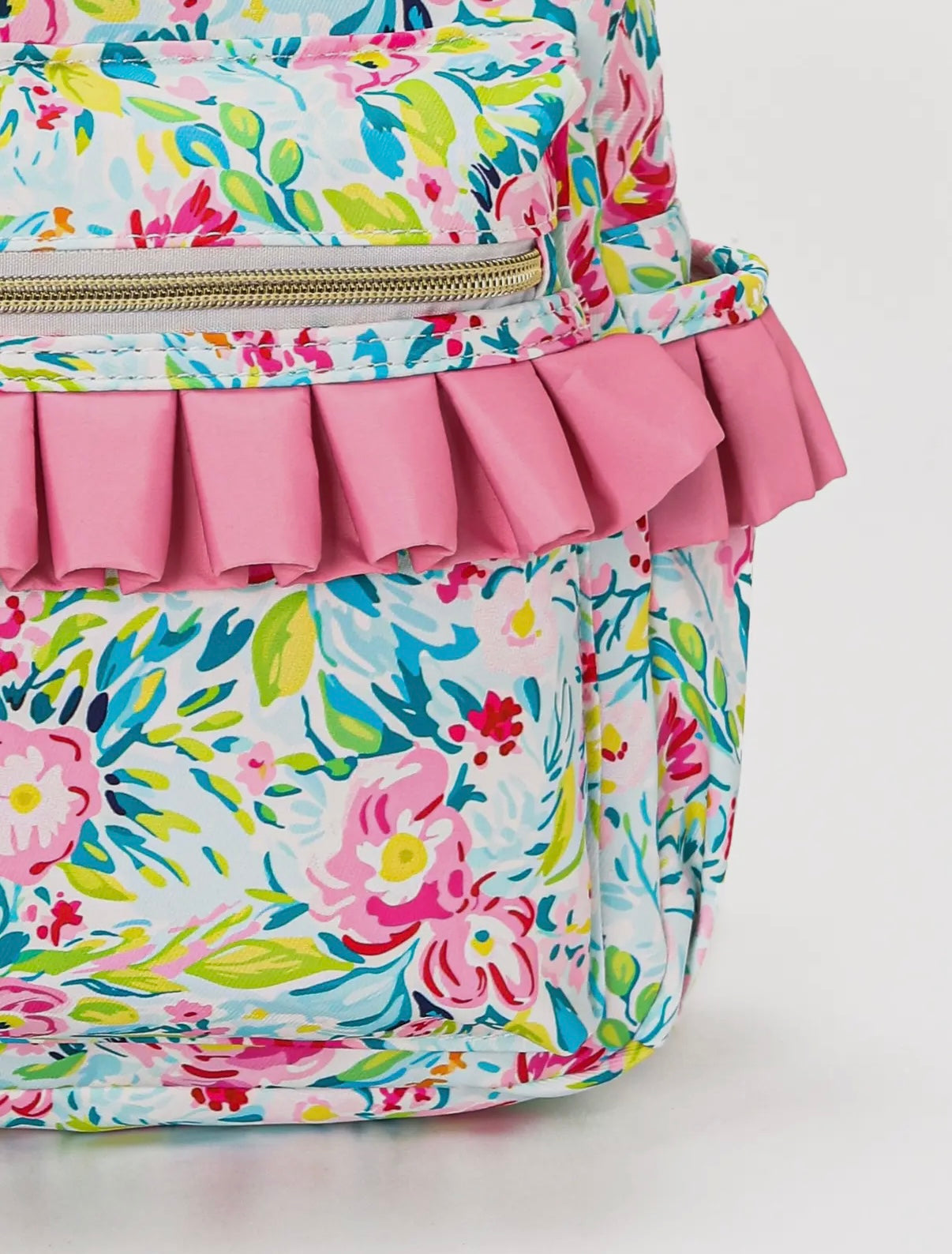 Floral Ruffle Backpack
