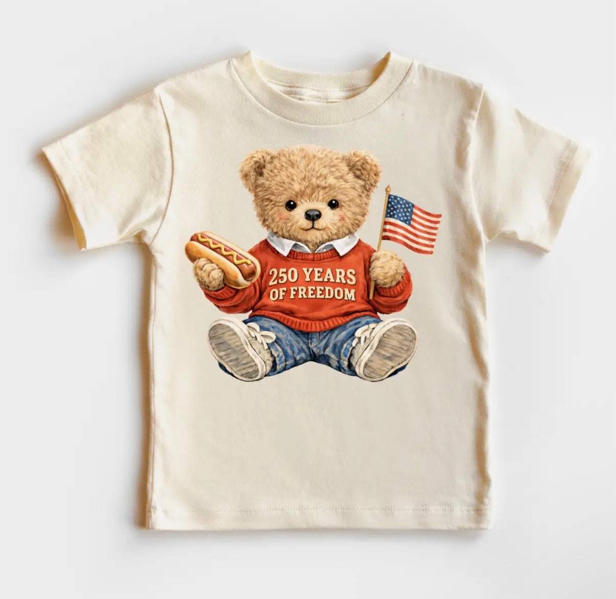 250 Years Of Freedom Teddy Bear Tee