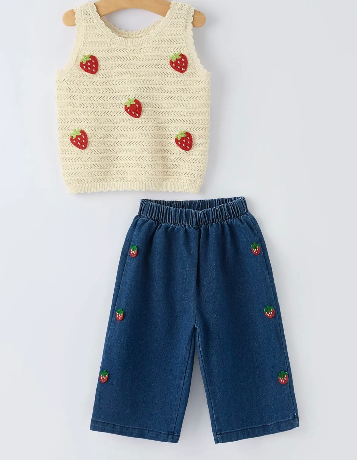 Strawberry Knit Set