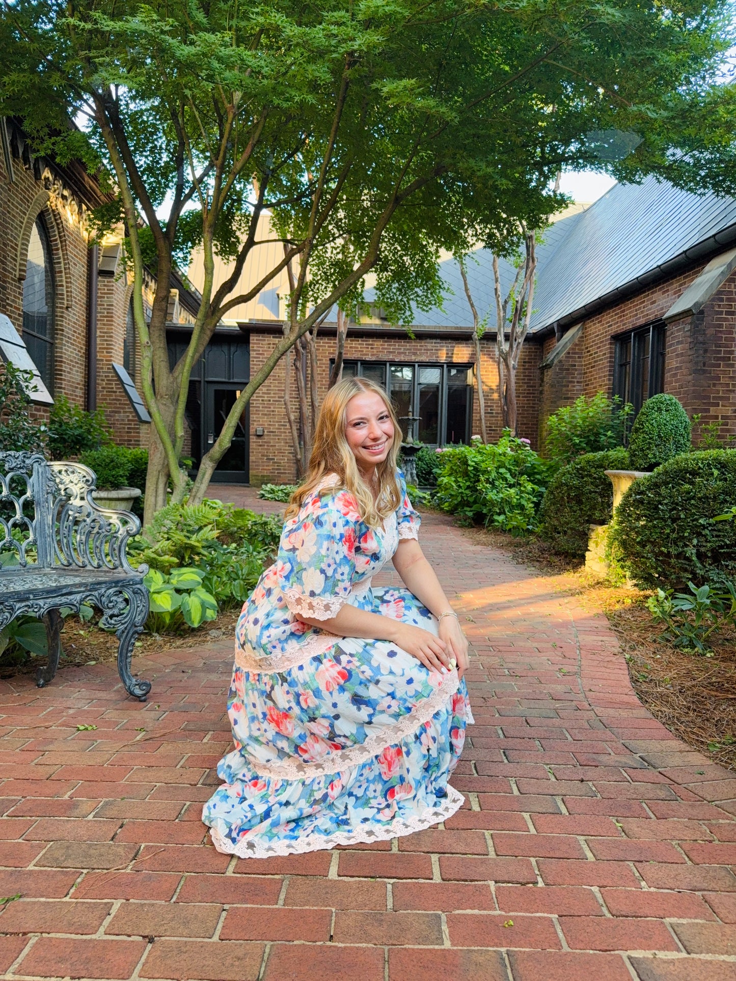 Cobalt Multi Floral Dress