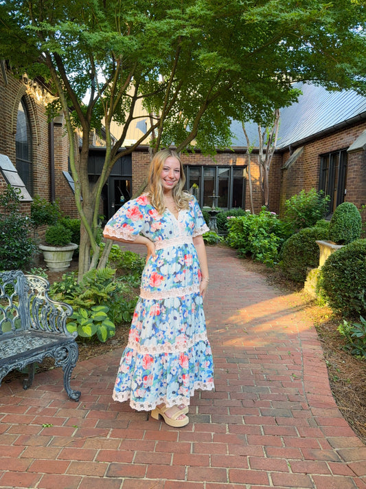 Cobalt Multi Floral Dress