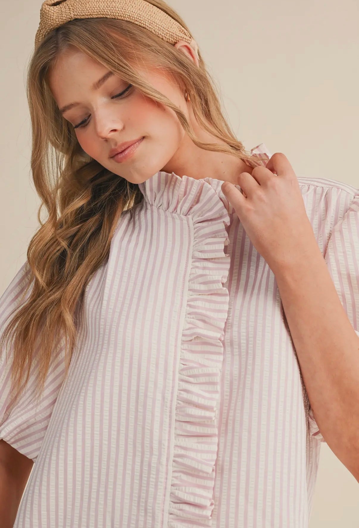 Ruffle Collared Blouse