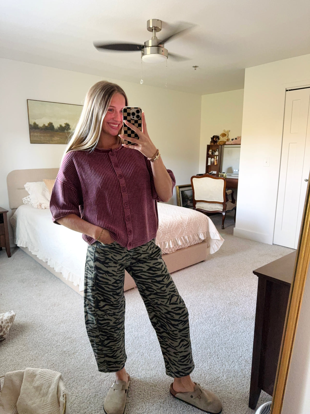 Zebra Print Jeans