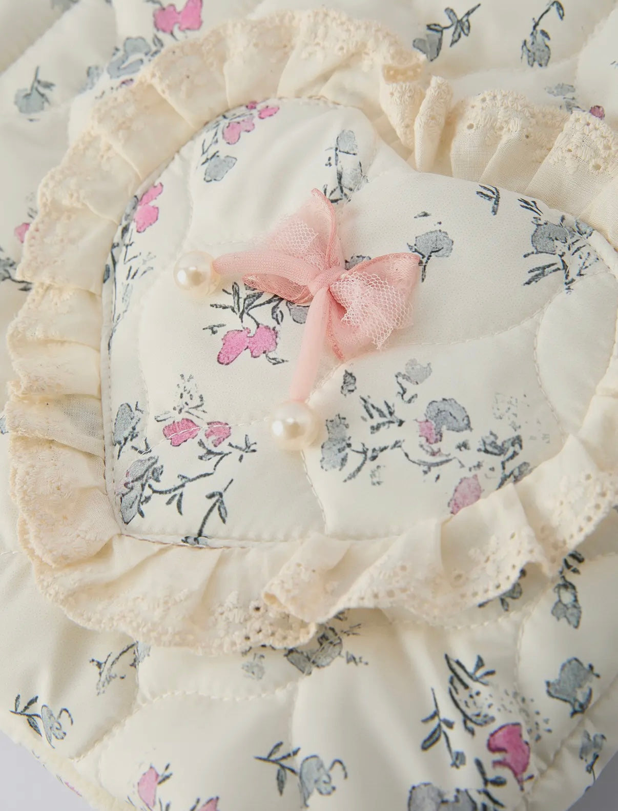 Floral Girls Puffer Vest