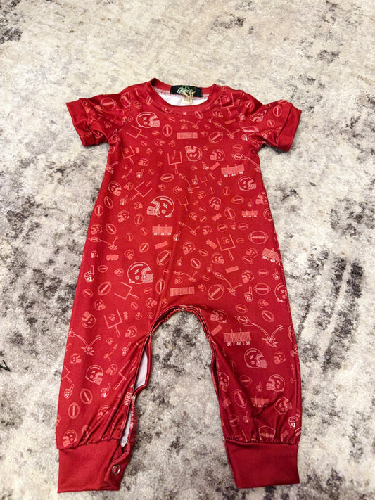 Red football onesie