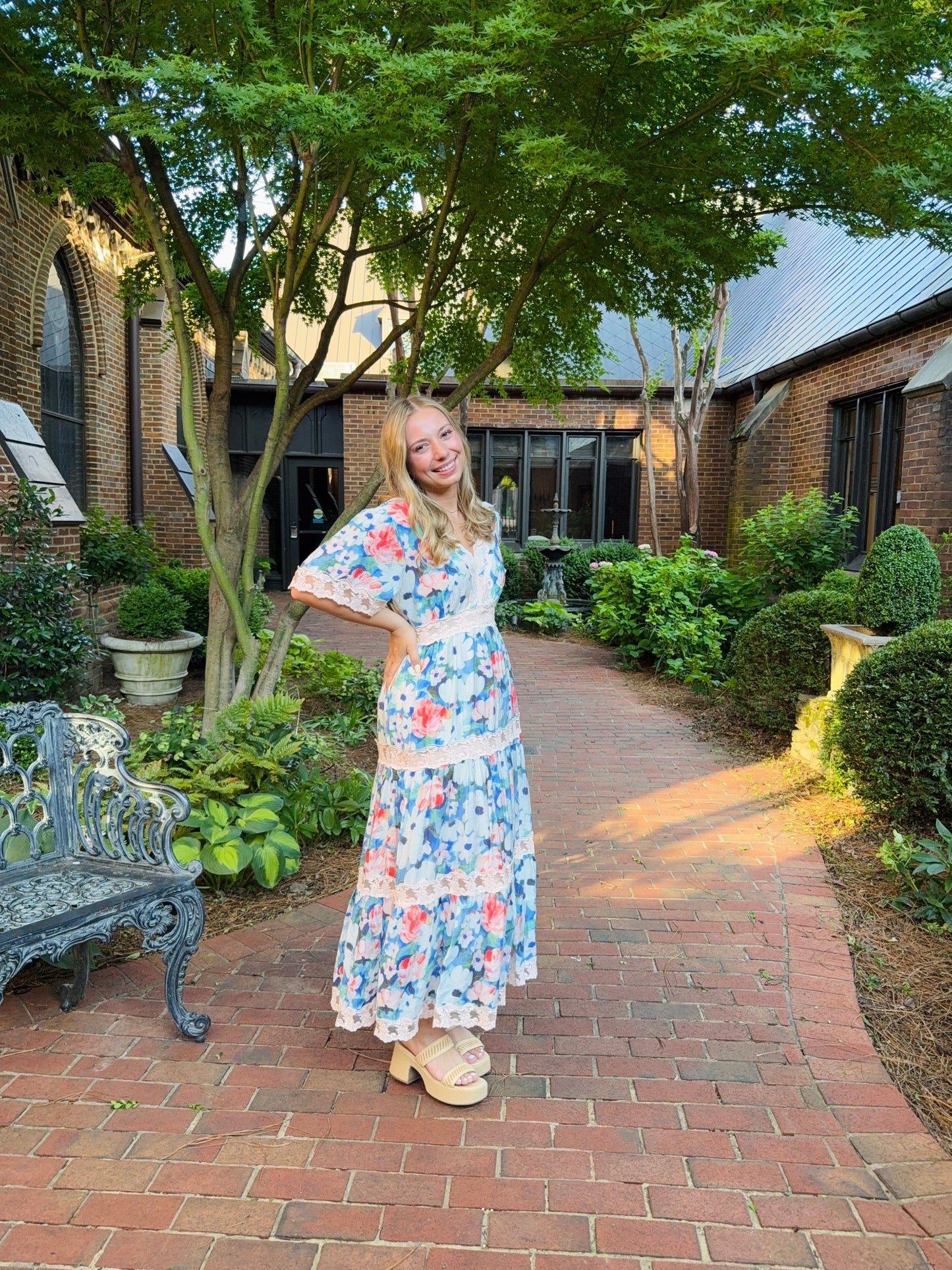 Cobalt Multi Floral Dress