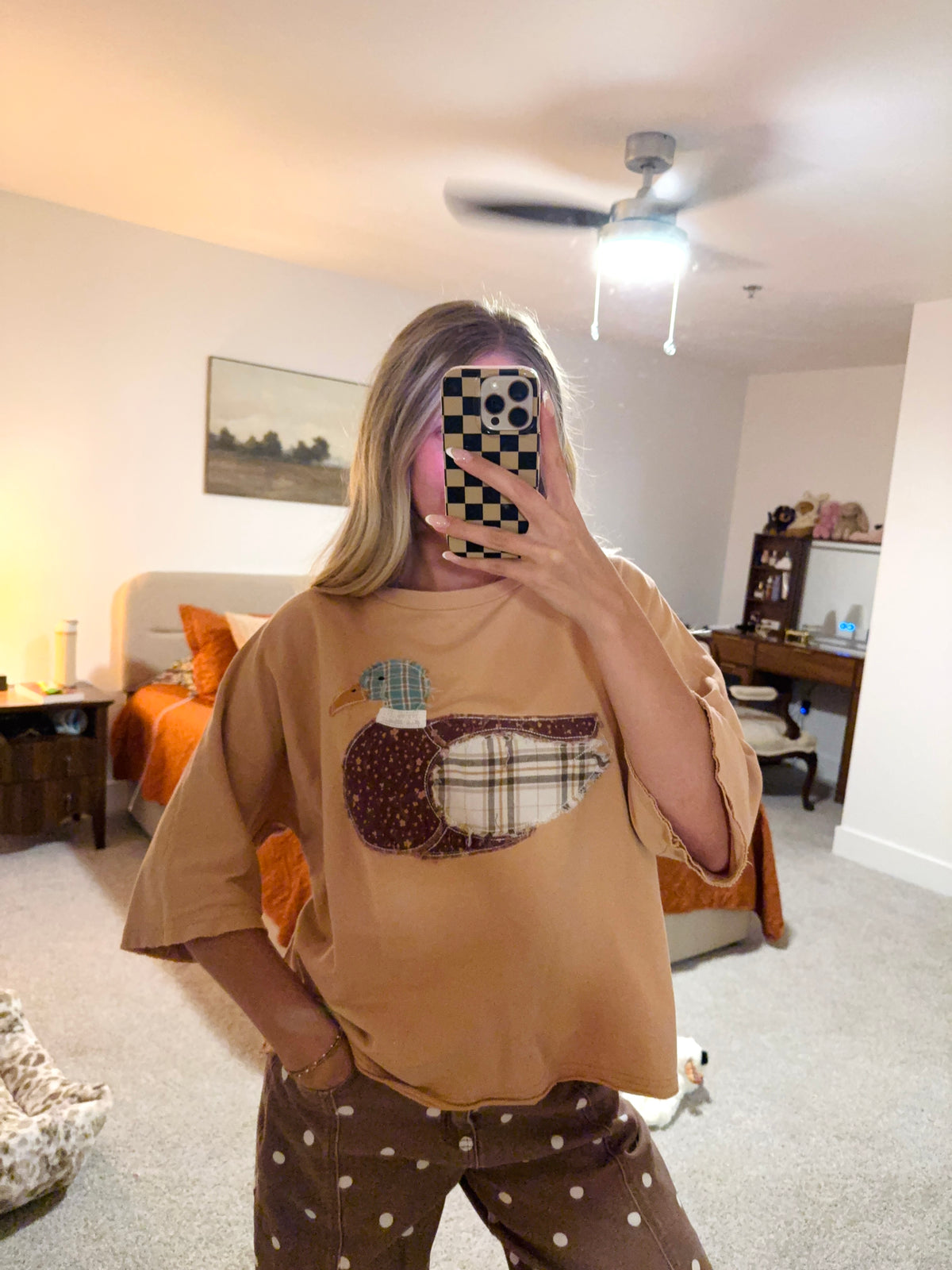 Duck patchwork tee