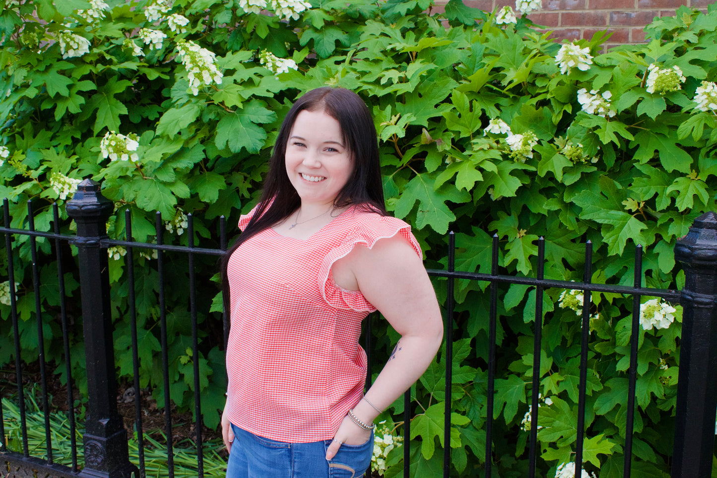 Red Gingham Top