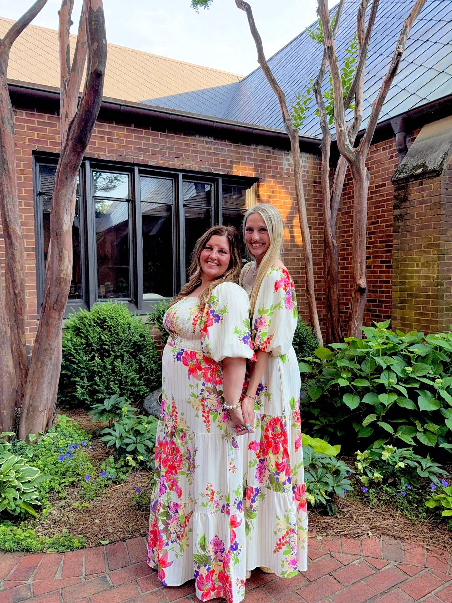 Taupe Multi Floral Maxi Dress
