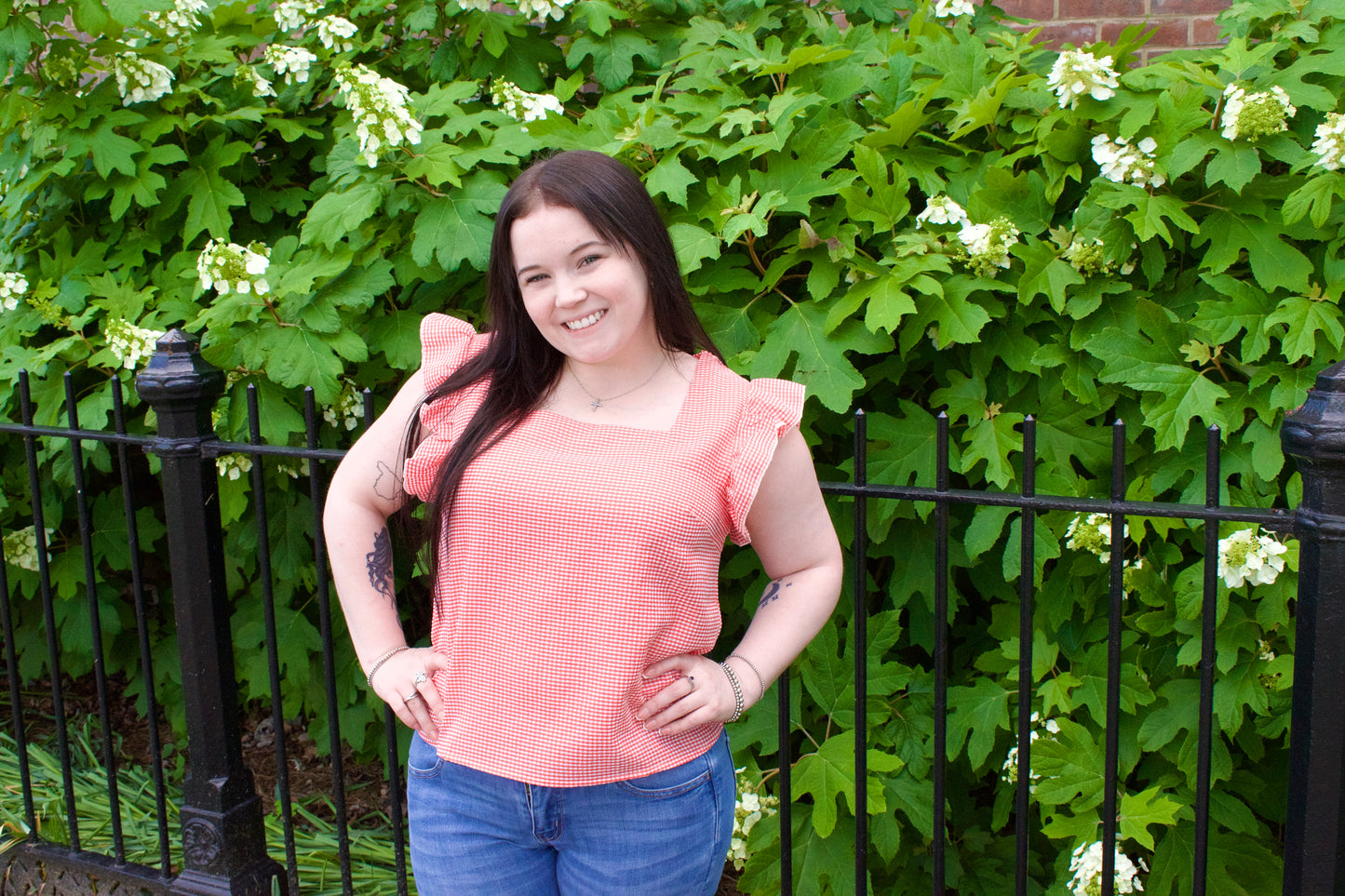 Red Gingham Top