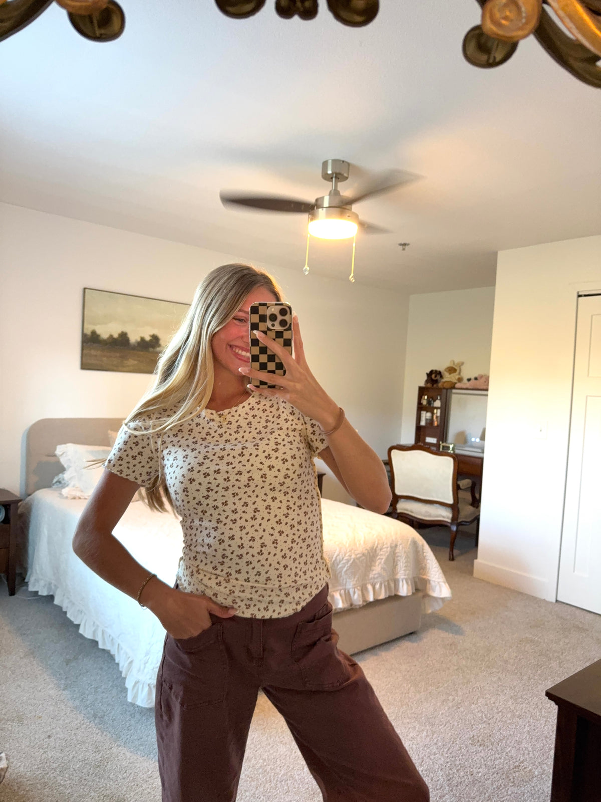 Ditsy floral top