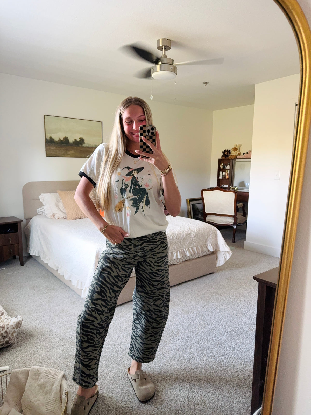 Zebra Print Jeans