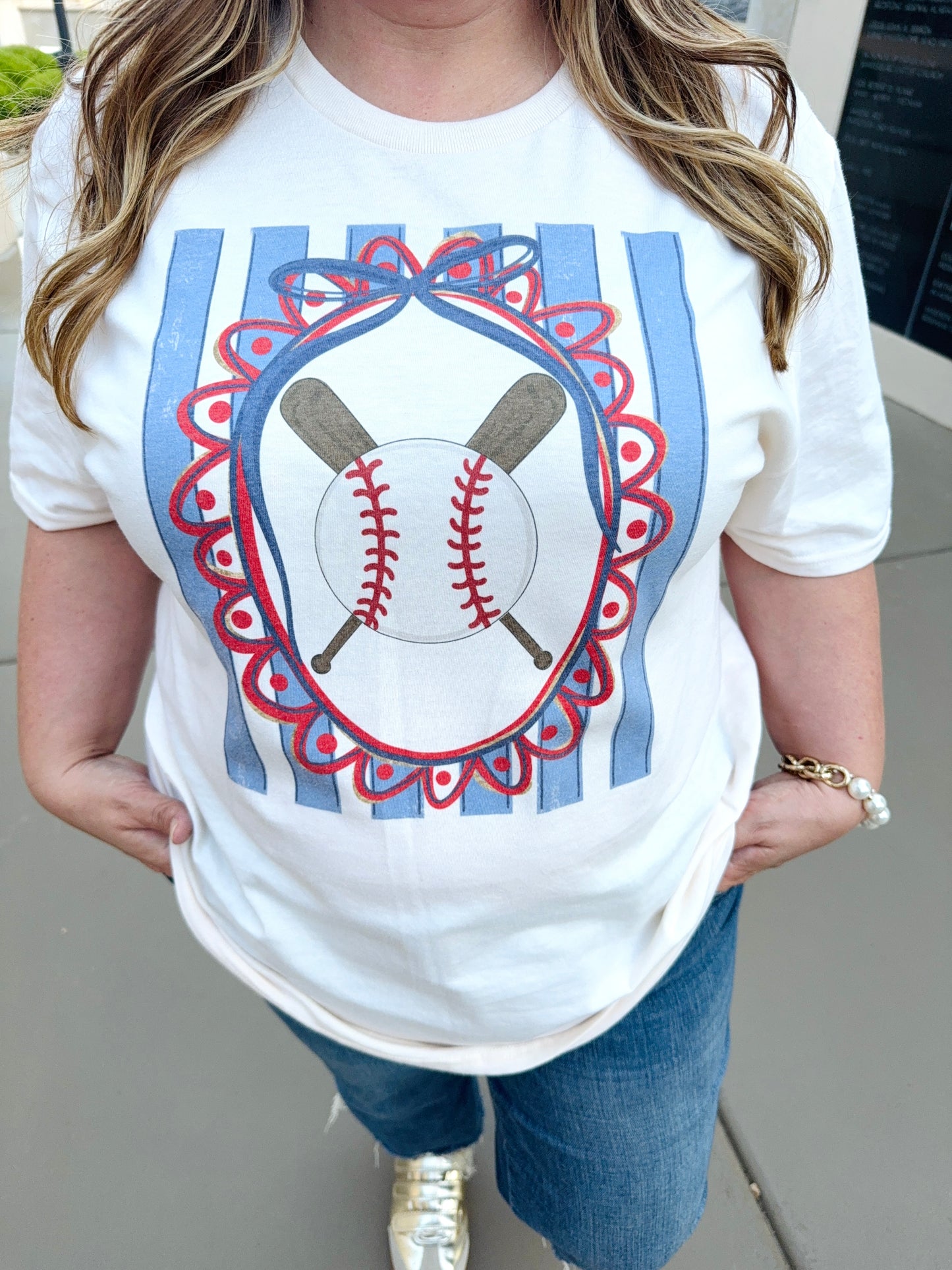 Baseball & Bat Frame Tee