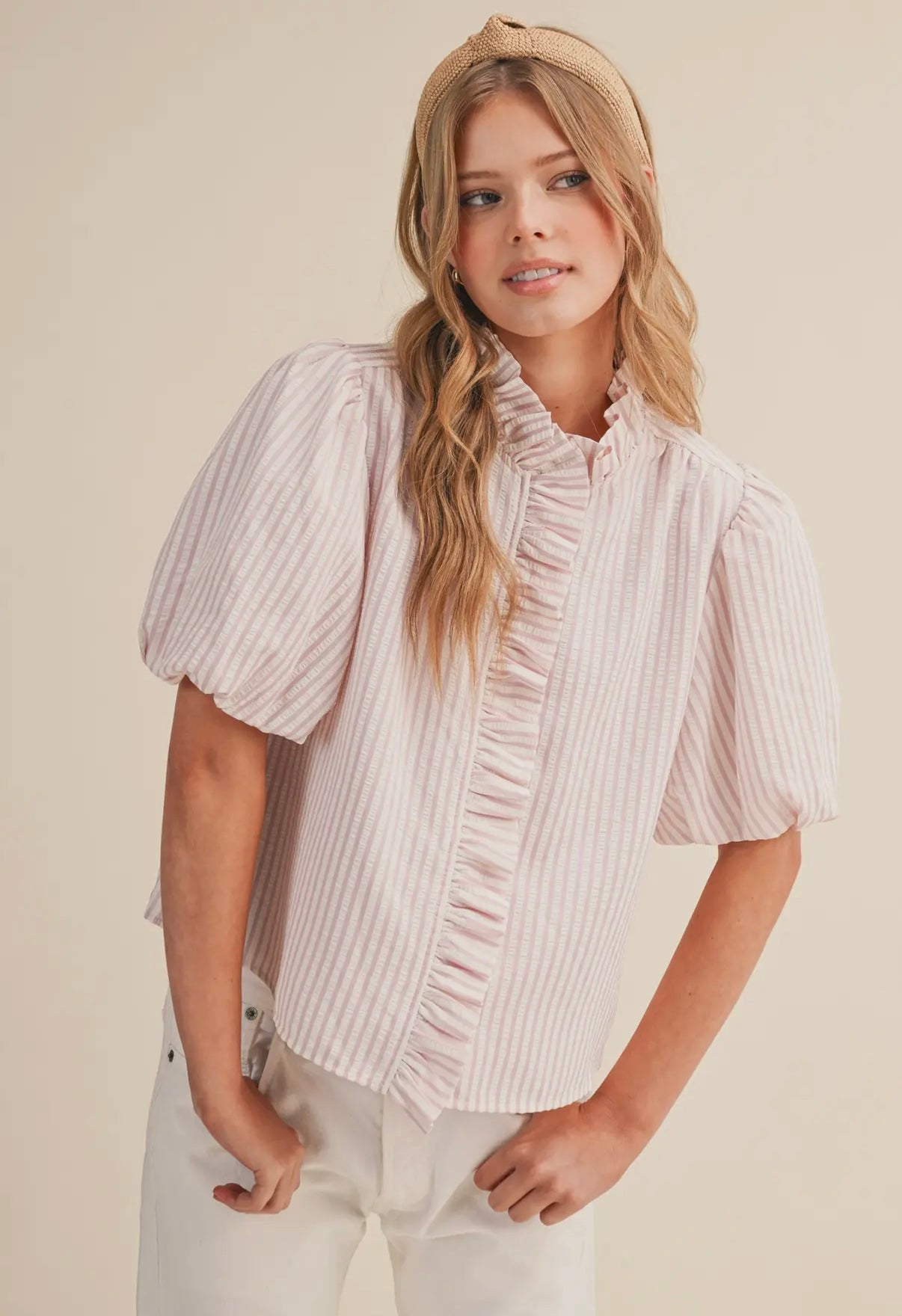 Ruffle Collared Blouse