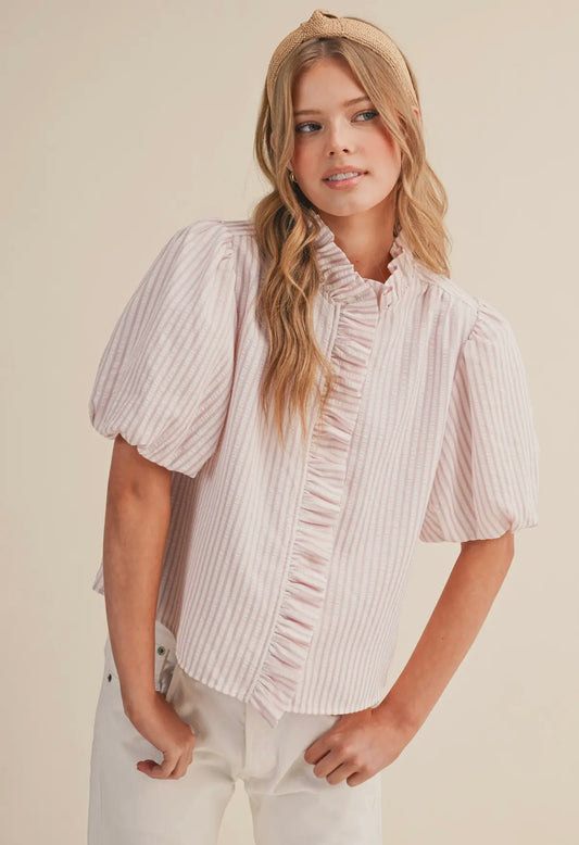 Ruffle Collared Blouse