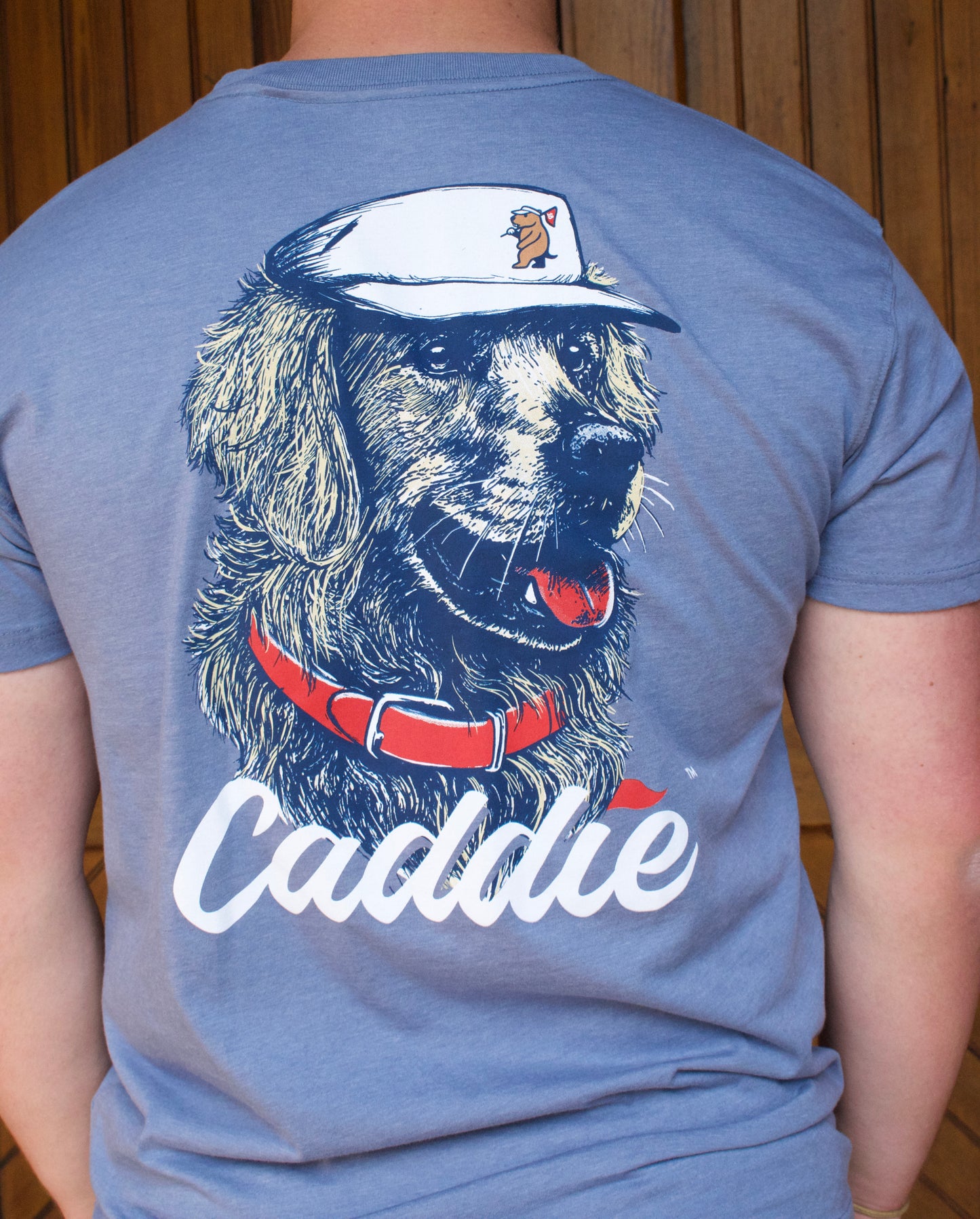 Blue Caddie Retriever Mens Tee