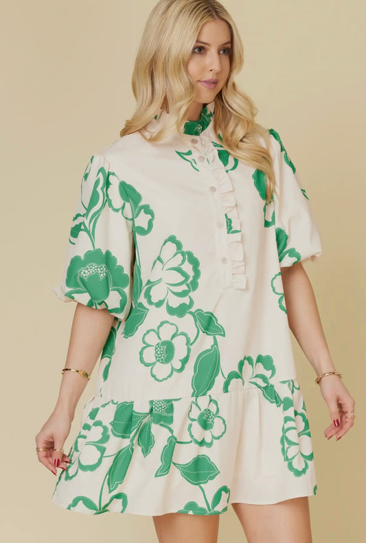 Floral Tiered Dress