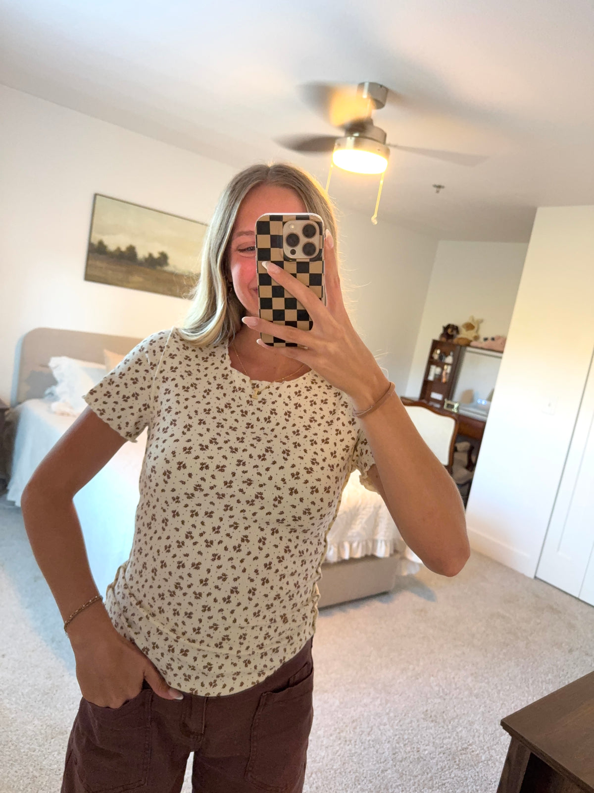 Ditsy floral top