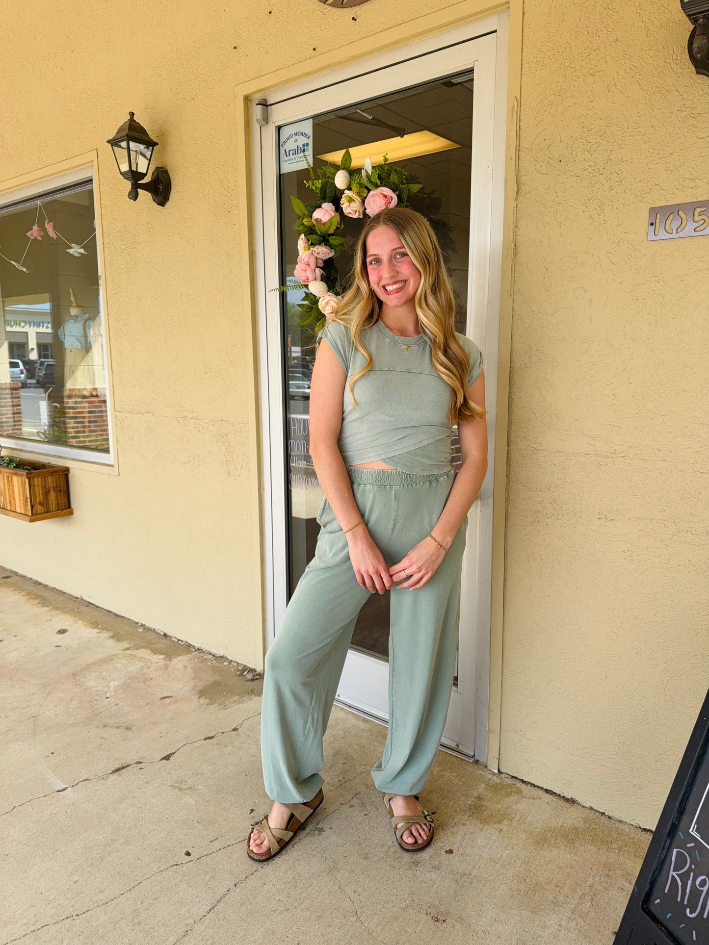 Two Piece Sage Green Set