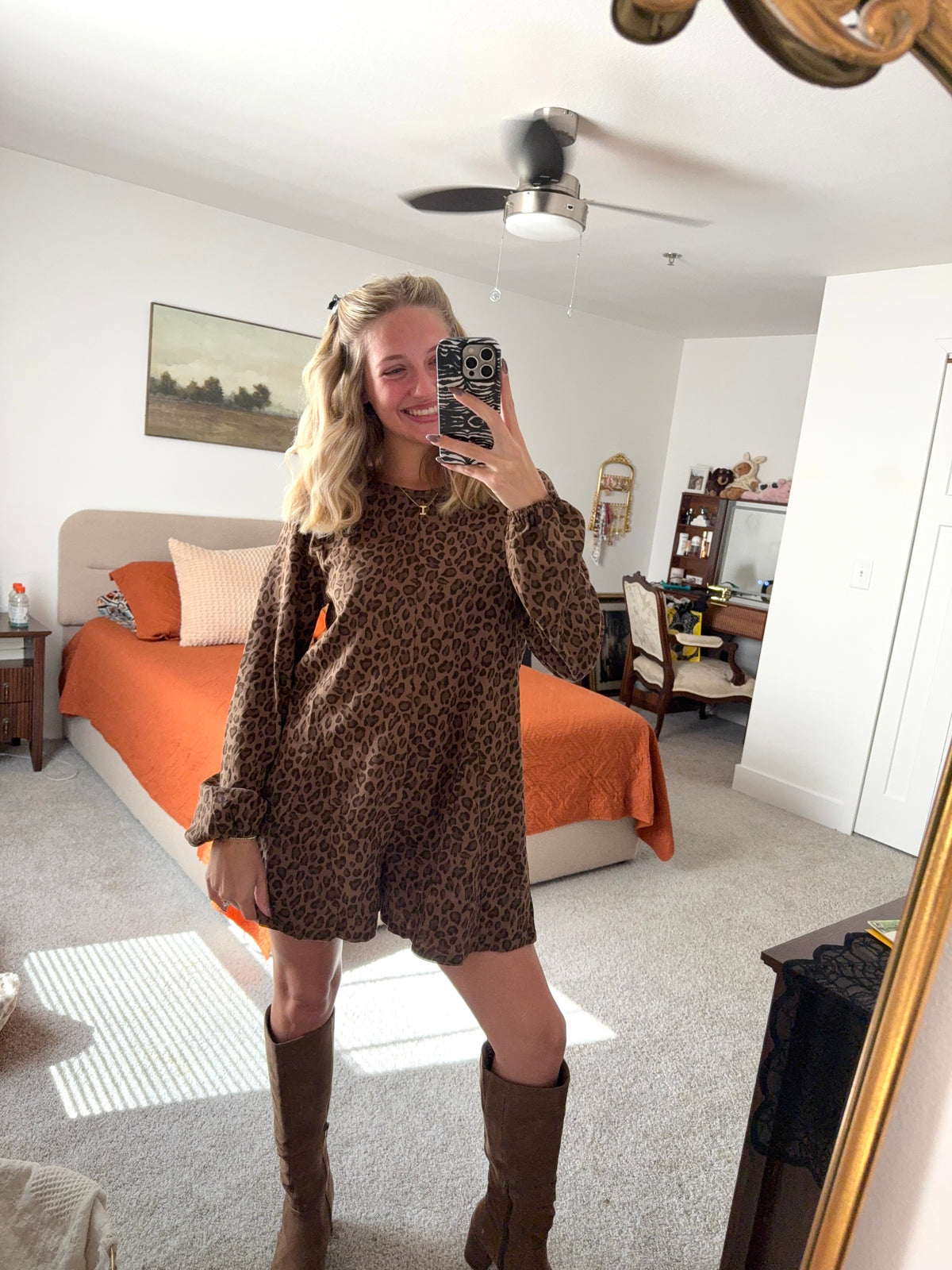 Cheetah Print Romper