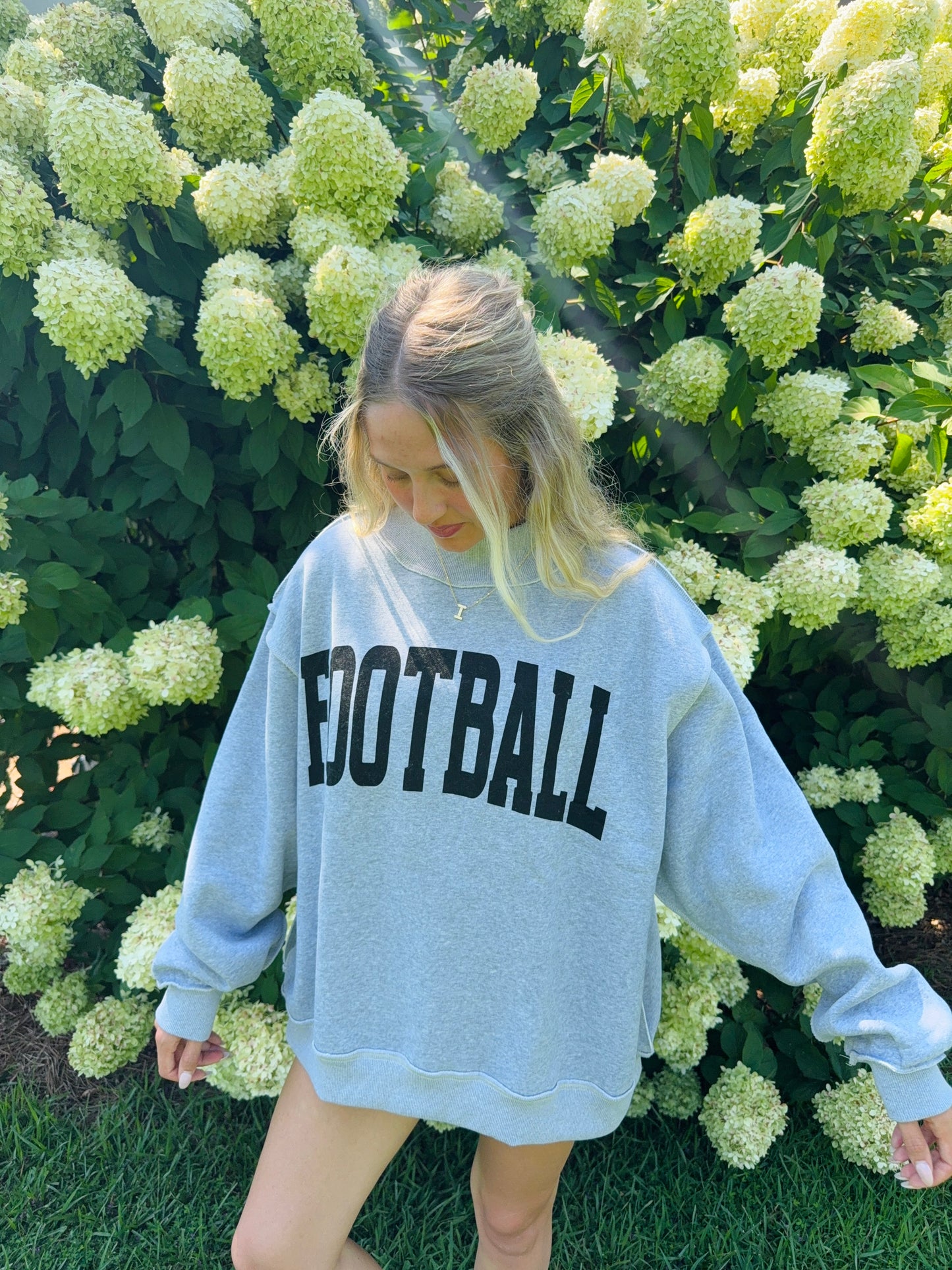 Football reversible mock neck