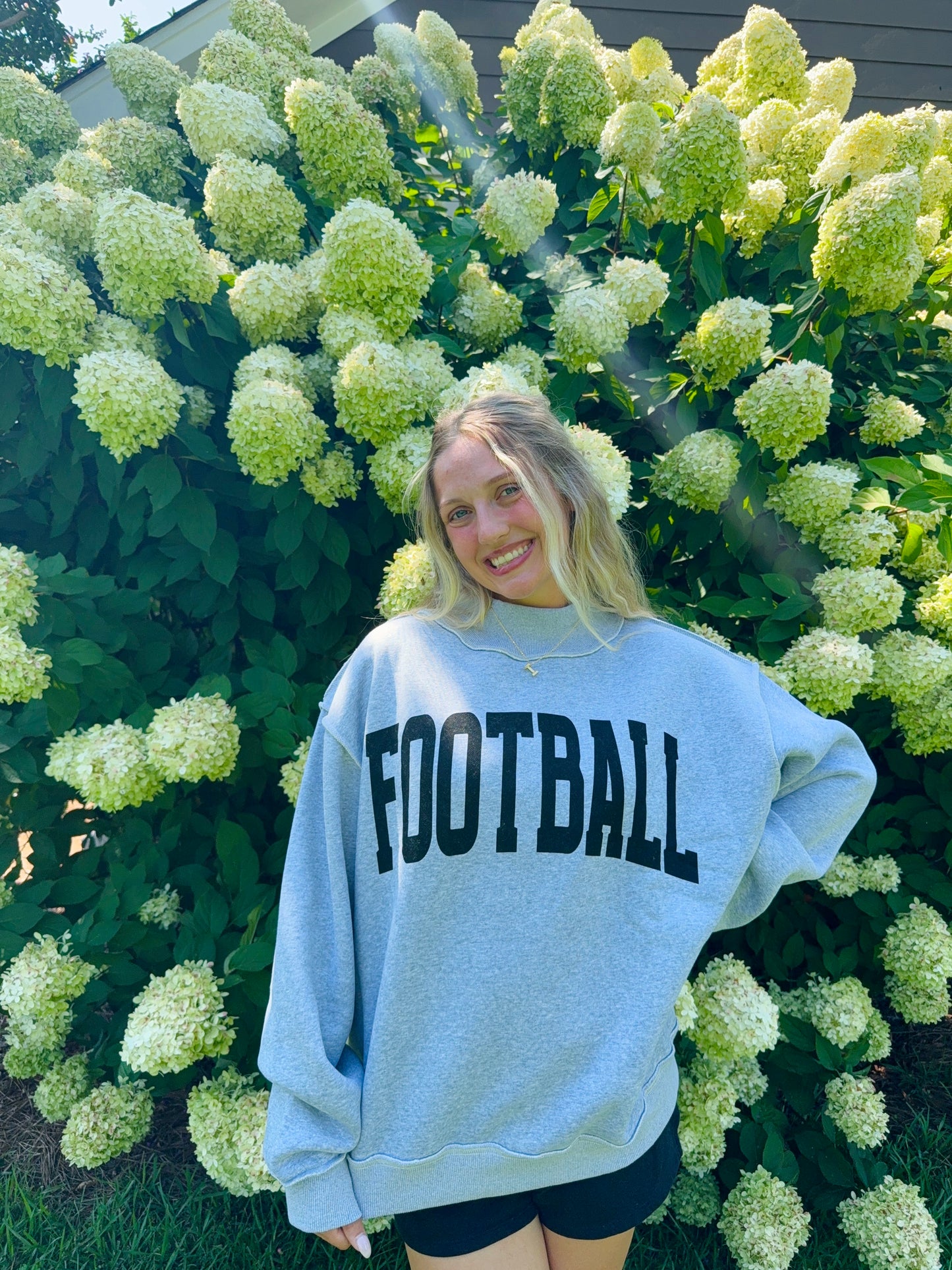 Football reversible mock neck