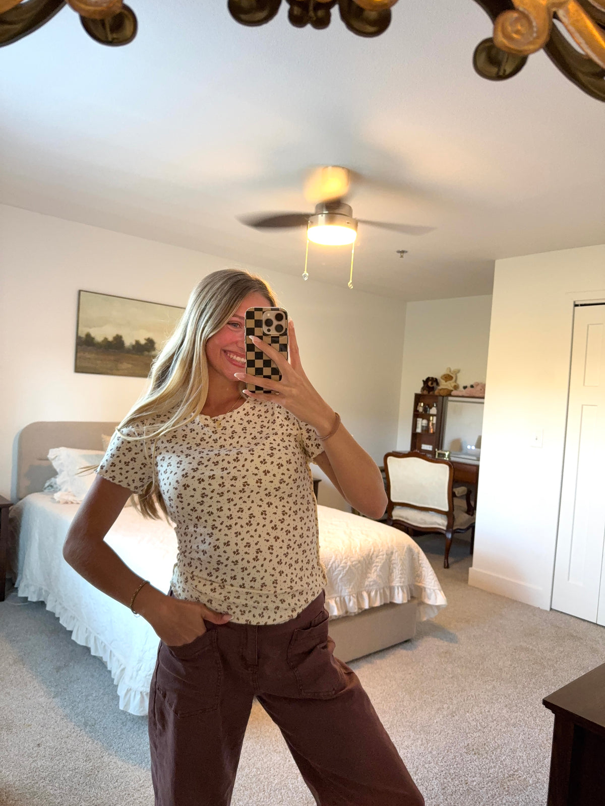 Ditsy floral top