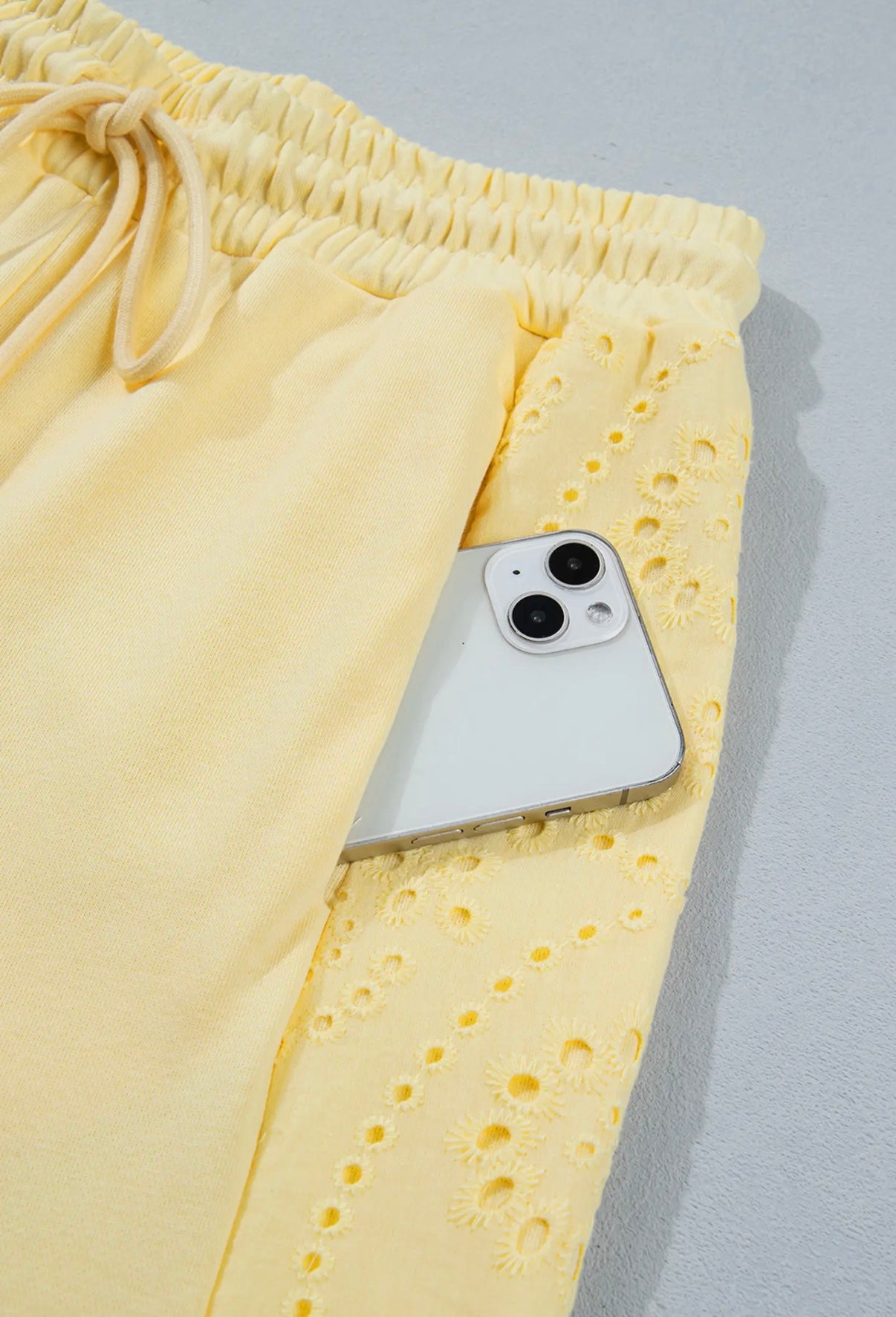 Eyelet Butter Yellow Set