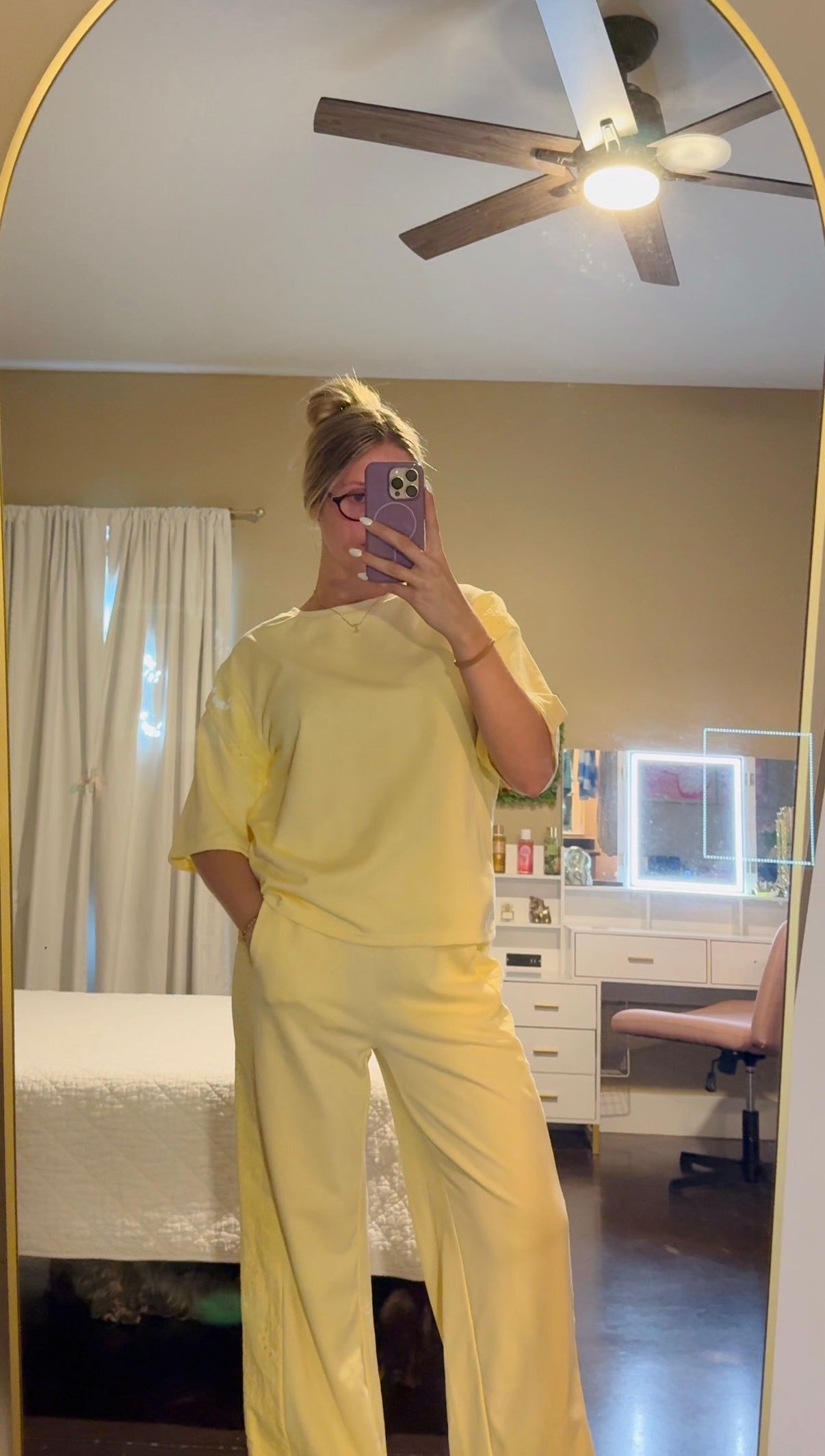 Eyelet Butter Yellow Set