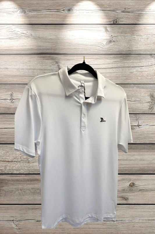 White Polo With Duck embroidered