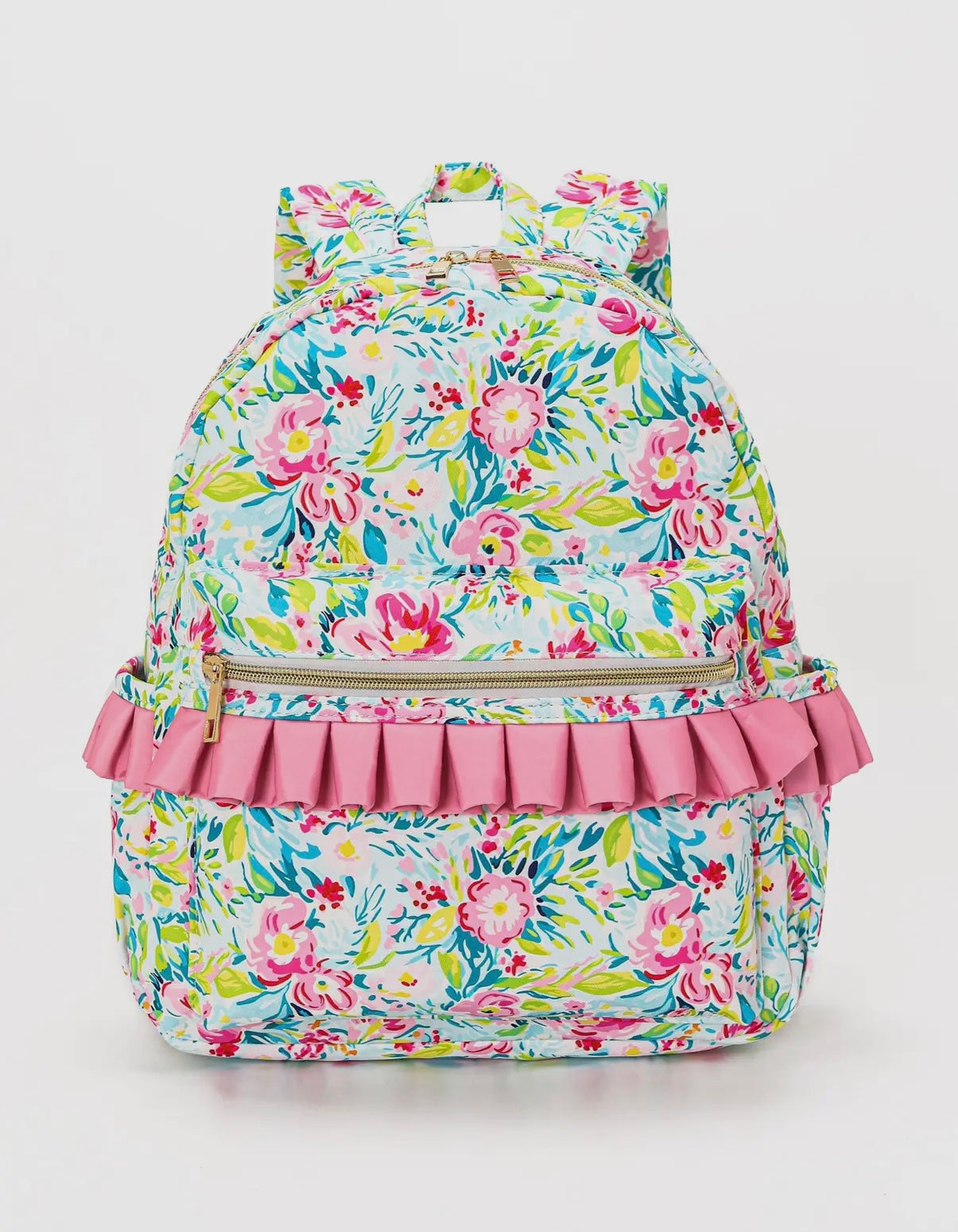 Floral Ruffle Backpack