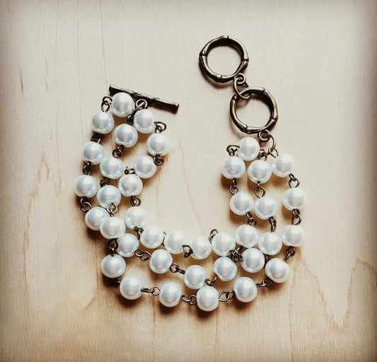 Pearl & Copper Bracelet